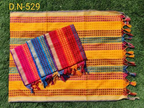 Chanderi Multi color Duppata