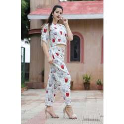 Fancy Cotton Top With Palazzo