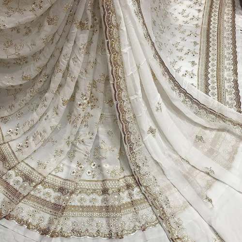 Dyeable Lehenga Choli Fabric 