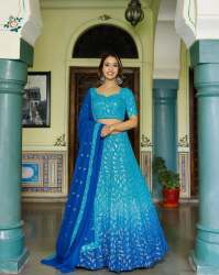 Dyeable Lehenga Fabric 