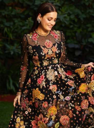 Party Wear Garment Embroidered Fabric 