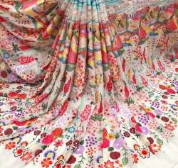 Stylish Georgette Embroidered 54 inches Fabric 