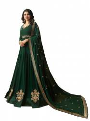 Designer Embroidered Green Anarkali Suit