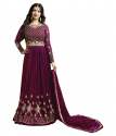 Designer Purple heavy Anarkali Suit