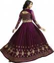 Designer Purple heavy Anarkali Suit thumb 1