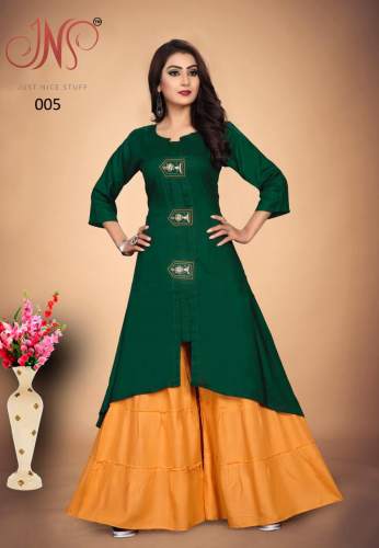 Exclusive Dark Green Rayon Kurti