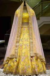 Glorious Yellow Colored Lehengha Choli LC130