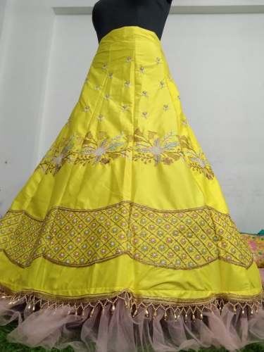 Party wear Yellow Peach Lehenga choliLC262 by lavish club