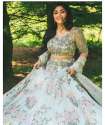 Reception wear Nylon Net Lehenga  thumb 3
