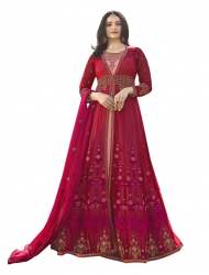 Stylish Embroidered Net Party wear Suit