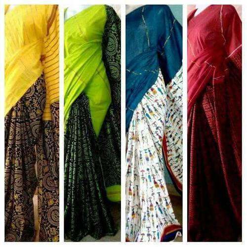 Elegant Printed Saree with With Blouse Piece