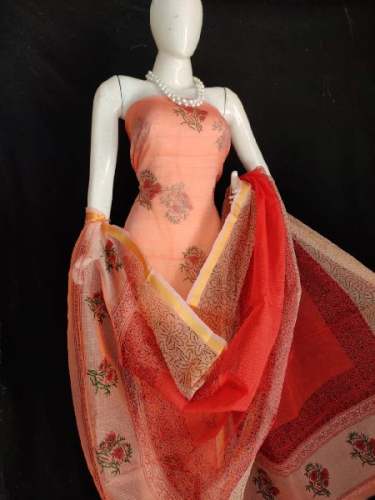 Fancy Block printed dress material by Ansari Block Printed Saree and Suit