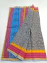 Fancy Multi Color Block printed Saree