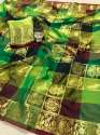  Banarasi Silk Saree With Contrast Pallu thumb 1