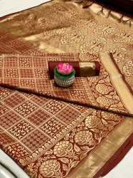  BANARASI SILK WITH BEAUTIFUL  WEAVING SAREE