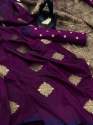  BANARASI soft  WIVING HANDLOOM SILK  SAREE  thumb 3