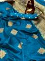 BANARASI soft  WIVING HANDLOOM SILK  SAREE  thumb 4