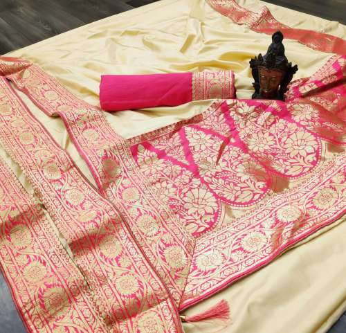 BEAUTIFUL SOFT BANARASI SILK SAREE 