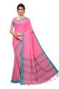 casual wear Cotton linen Saree thumb 1