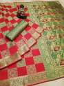 Designer Banarasi silk party wear saree thumb 3
