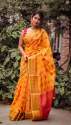 Designer soft cotton weaving Silk saree thumb 3