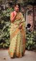 Designer soft cotton weaving Silk saree thumb 5