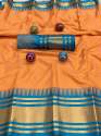 new cotton chex saree  thumb 6