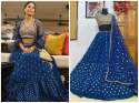 Party wear Blue lehenga choli
