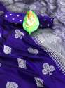  silk  saree  AND SILVER ZARI WEAVING WORK  thumb 1