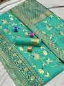 Wedding wear Multi Color Cotton saree thumb 4