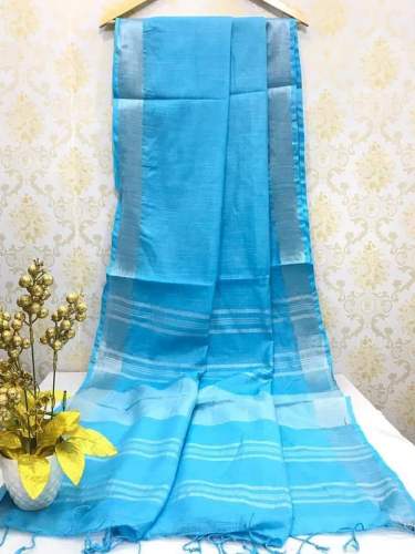 Cotton Slub Plain Saree