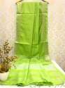 Cotton Slub Plain Saree thumb 1