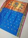 Wedding wear Rih Border Paithani Silk Saree  thumb 4