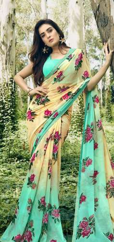 Casual wear Chiffon saree by Sandhya Silk