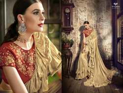 Crepe Silk Ruffle Party wear saree