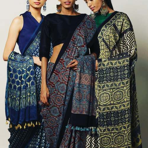 Model sillk Sarees by moonlighthandicrafts