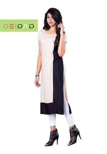 DEIDAD  New Crape Plain Kurti Kurta For Women's  by DEIDAD