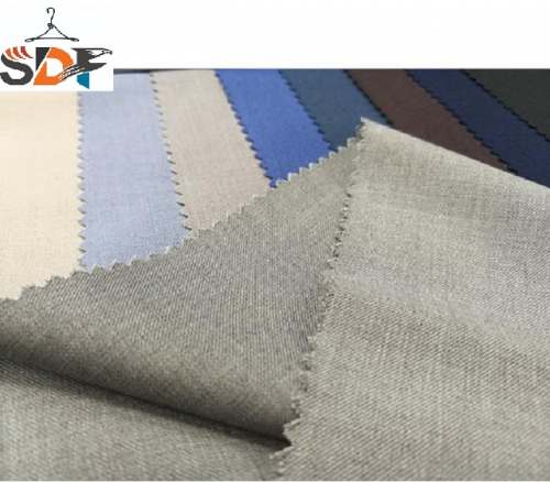 Polyester Viscose Twill Fabric by Shashi Divy Fabrics