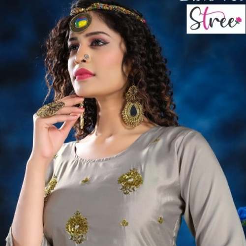 silk designer kurti  by STREE LIFESTYLE