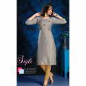 silk designer kurti  thumb 1