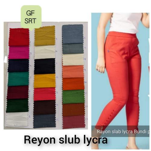 Rayon Slub Lycra Fabric  by Gopika Print