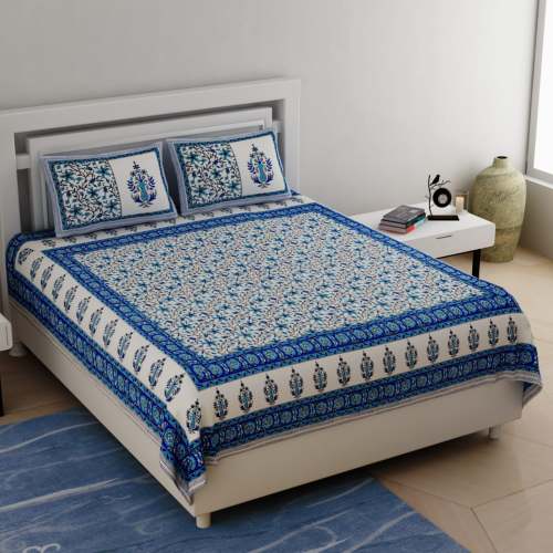 Fancy Floral Printed Bed sheet