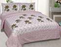 Flower Print Cotton Bed Sheet thumb 2
