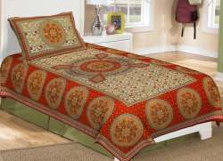 Jaipuri Print Single Bed Sheet