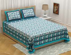 King Size Printed Cotton Bed sheet