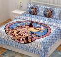 Peacock Print Cotton Bed Sheet   thumb 1