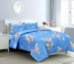 Sky Blue Color Kind Size Bed sheet