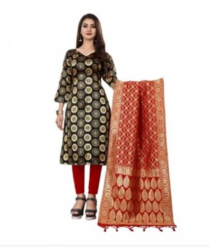 Fancy Jacquard Banarasi Silk Dress Material