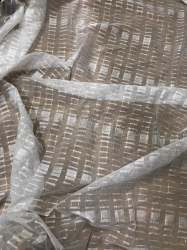 Georgette Checks  Fancy Frey Fabric