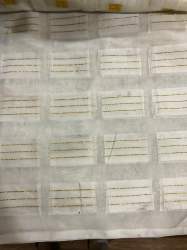 Grey  3 Line Butta Fancy Fabric